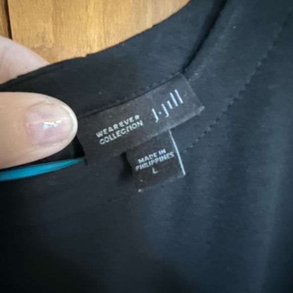 J Jill Wearever Collection Black Tee Shirt Dress - Picture 2 of 5